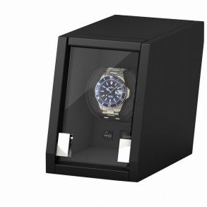 Beco Boxy Castle - Lille sort Watch Winder med LED-lys til et ur