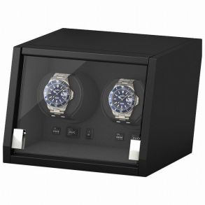 Beco Boxy Castle - Mat sort watchwinder til to ure med LED-lys
