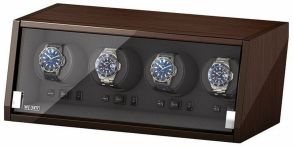 Beco Boxy Castle Watchwinder i valnødfarve til 4 ure m/adapter
