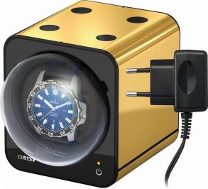 Beco Boxy Fancy Brick - Guldfarvet Watchwinder med adapter
