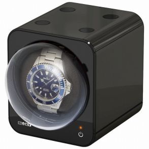 Beco Boxy Fancy Brick - Sort lille watchwinder til et ur, uden adapter