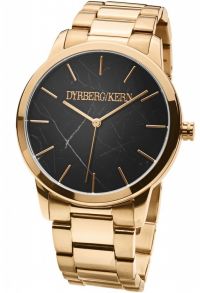 Dyrberg Kern Genuine - Rose Gold dameur med urskive i sort marmor