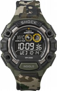 Timex Expedition Shock T49971 - Digitalt militærmønstret sportsur