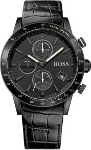 Hugo Boss 1513389 - Fedt herreur i all black design med massere af funktioner