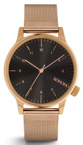 Komono Winston Royal Rose Gold-Black - Sort og rosenguld ur