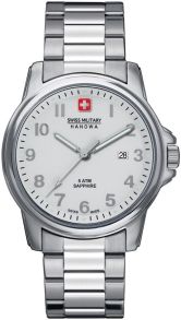 Swiss Military Hanowa Soldier Prime - Herreur lavet i rustfrit stål med hvid urtavle