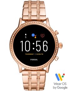 Fossil Gen 5 Smartwatch Julianna HR Rose -Tone Stainless Steel FTW6035