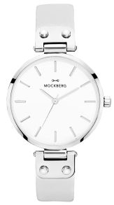 Mockberg Lady 34mm Elsa Sølvfarvet/Grey Leather